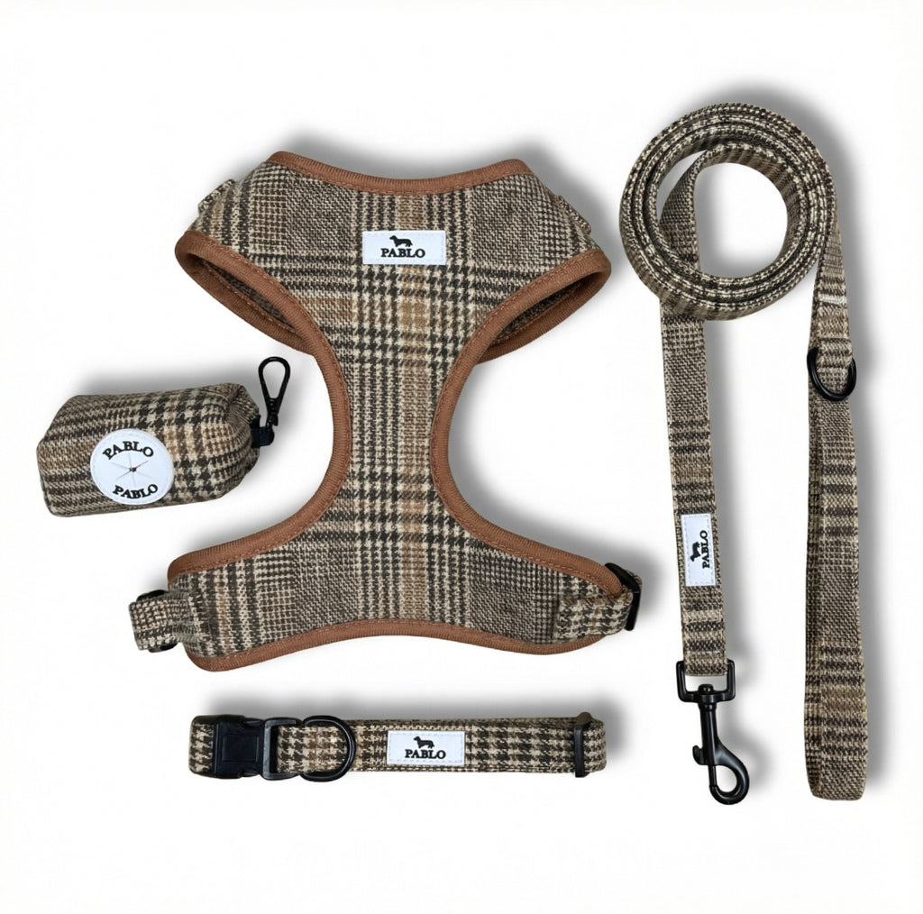 Burbery set - סט חום עם משבצות